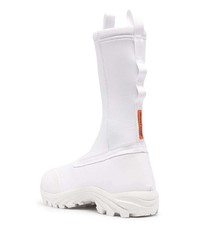 Bottines chelsea en caoutchouc blanches Heron Preston