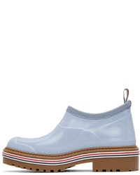 Bottines chelsea en caoutchouc bleu clair Thom Browne