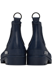 Bottines chelsea en caoutchouc bleu marine Stutterheim