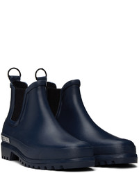 Bottines chelsea en caoutchouc bleu marine Stutterheim