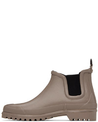 Bottines chelsea en caoutchouc marron Stutterheim