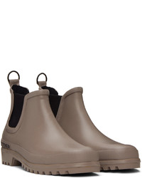 Bottines chelsea en caoutchouc marron Stutterheim