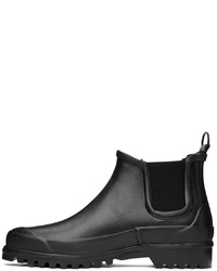 Bottines chelsea en caoutchouc noires Stutterheim