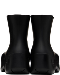 Bottines chelsea en caoutchouc noires Bottega Veneta