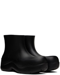 Bottines chelsea en caoutchouc noires Bottega Veneta