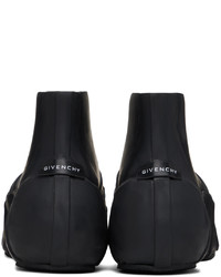 Bottines chelsea en caoutchouc noires Givenchy
