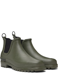 Bottines chelsea en caoutchouc olive Stutterheim