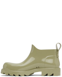 Bottines chelsea en caoutchouc olive Bottega Veneta