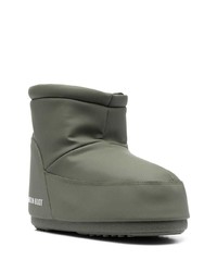 Bottines chelsea en caoutchouc olive Moon Boot