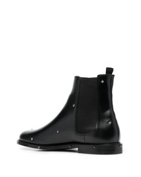 Bottines chelsea en cuir à clous noires Valentino Garavani