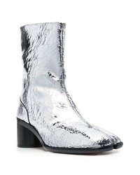 Bottines chelsea en cuir argentées Maison Margiela