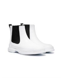 Bottines chelsea en cuir blanches Camper Lab