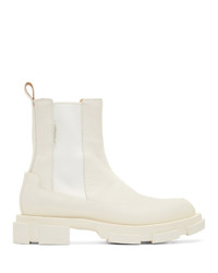 Bottines chelsea en cuir blanches Both