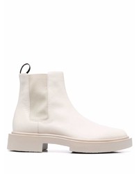 Bottines chelsea en cuir blanches Giuseppe Zanotti