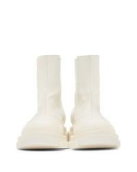 Bottines chelsea en cuir blanches Both