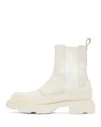 Bottines chelsea en cuir blanches Both