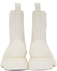 Bottines chelsea en cuir blanches Both