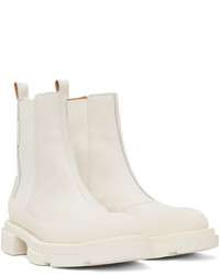 Bottines chelsea en cuir blanches Both