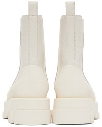 Bottines chelsea en cuir blanches Both