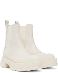 Bottines chelsea en cuir blanches Both