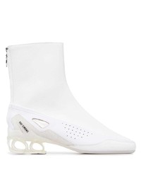 Bottines chelsea en cuir blanches Raf Simons