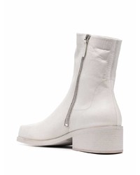 Bottines chelsea en cuir blanches Marsèll