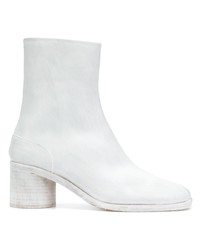 Bottines chelsea en cuir blanches Maison Margiela