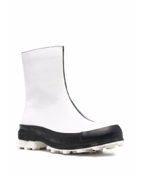 Bottines chelsea en cuir blanches CamperLab