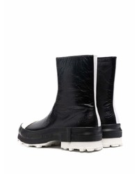 Bottines chelsea en cuir blanches CamperLab