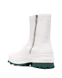 Bottines chelsea en cuir blanches CamperLab