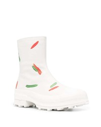 Bottines chelsea en cuir blanches CamperLab