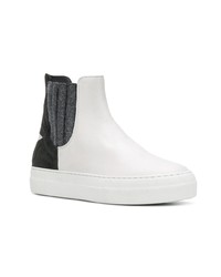 Bottines chelsea en cuir blanches Lorena Antoniazzi