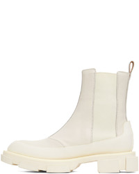 Bottines chelsea en cuir blanches Both