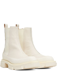 Bottines chelsea en cuir blanches Both