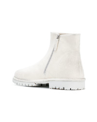 Bottines chelsea en cuir blanches Marsèll