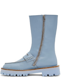 Bottines chelsea en cuir bleu clair CamperLab