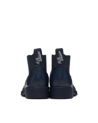 Bottines chelsea en cuir bleu marine R.M. Williams