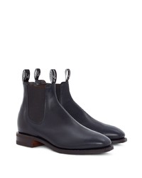 Bottines chelsea en cuir bleu marine R.M. Williams