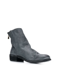 Bottines chelsea en cuir bleu marine Guidi