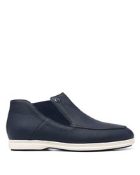 Bottines chelsea en cuir bleu marine Zilli