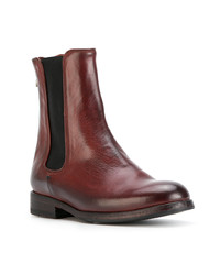 Bottines chelsea en cuir bordeaux Sartori Gold