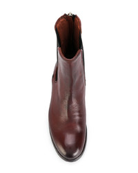 Bottines chelsea en cuir bordeaux Sartori Gold