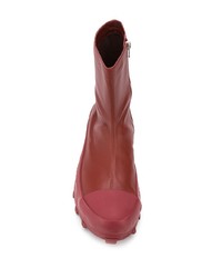 Bottines chelsea en cuir bordeaux CamperLab