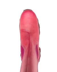 Bottines chelsea en cuir fuchsia Rick Owens