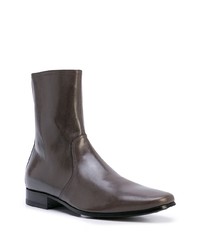 Bottines chelsea en cuir gris foncé Pierre Hardy