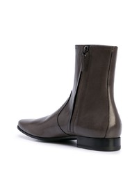 Bottines chelsea en cuir gris foncé Pierre Hardy