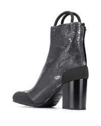 Bottines chelsea en cuir gris foncé Random Identities