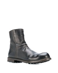 Bottines chelsea en cuir gris foncé Officine Creative