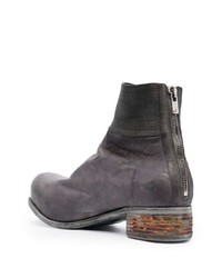 Bottines chelsea en cuir gris foncé A Diciannoveventitre