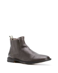 Bottines chelsea en cuir gris foncé Officine Creative